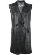 Mm6 Maison Margiela Sleeveless Coat - Black