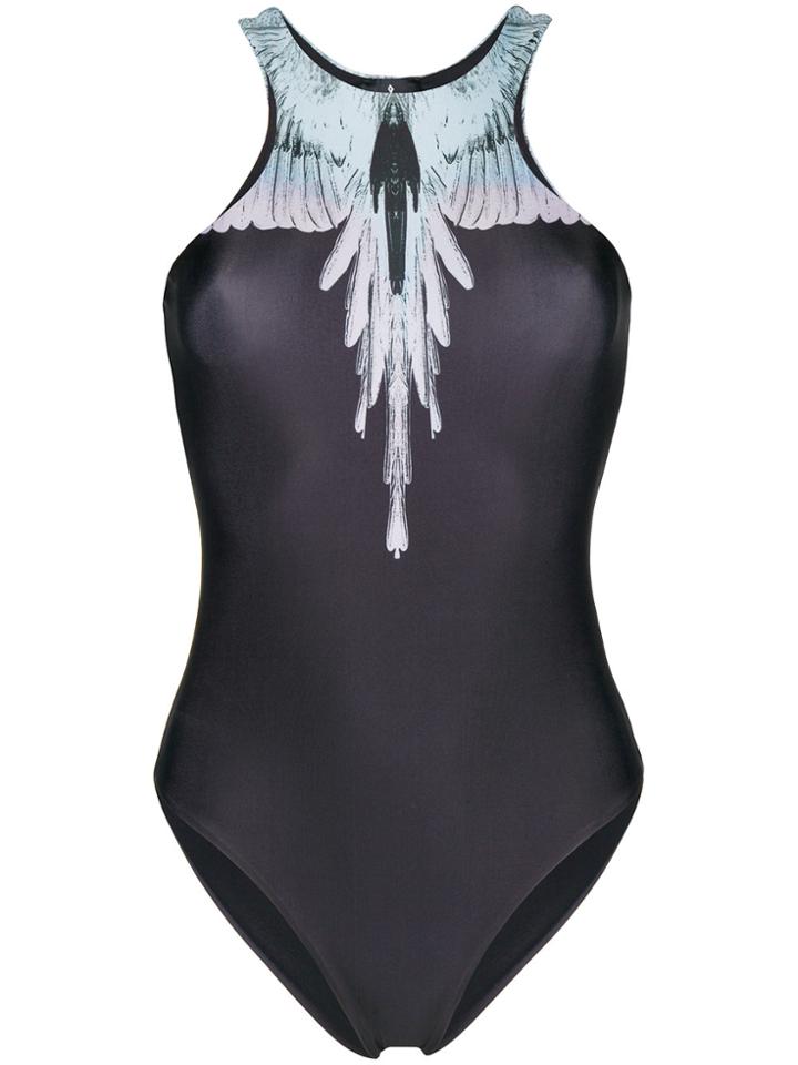 Marcelo Burlon County Of Milan Wings Swimsuit - Black
