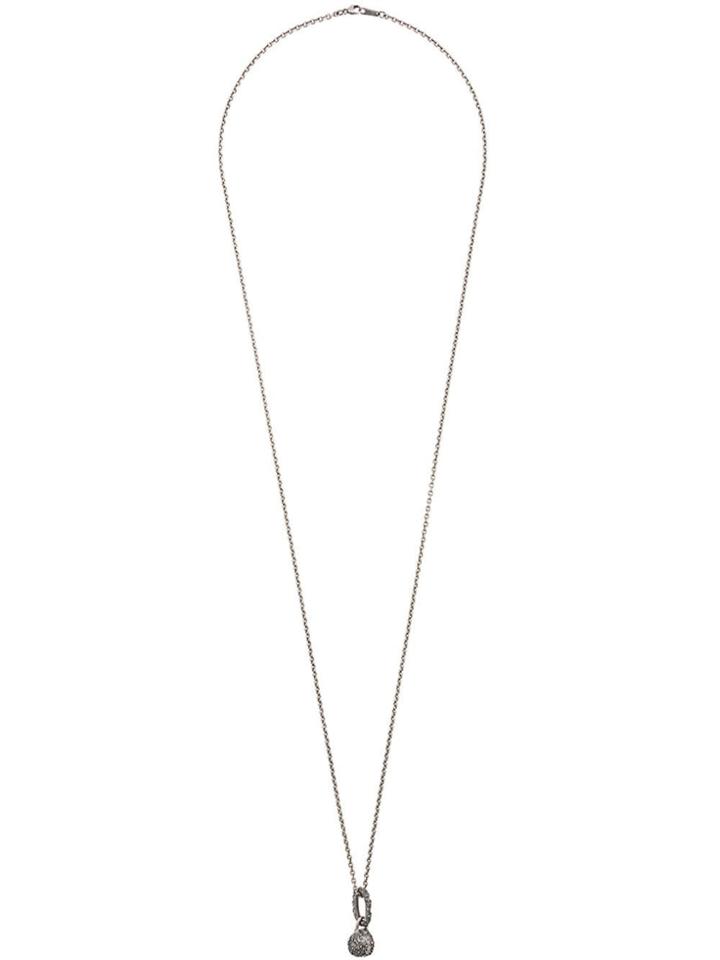 Tobias Wistisen Textured Metal Layered Necklace - Silver