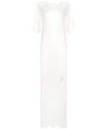 Rick Owens Drkshdw Oversized T-shirt Maxi Dress - White