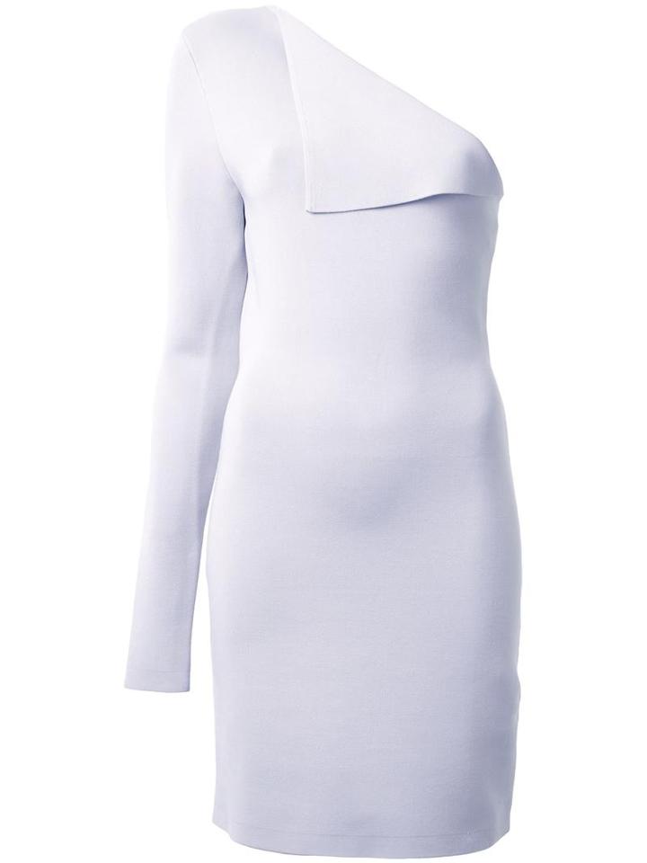 Dion Lee Axis One Sleeved Dress, Women's, Size: 8, Grey, Nylon/viscose