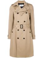 Saint Laurent Belted Classic Trench Coat - Neutrals