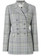 Etro Double-breasted Check Jacket - Grey