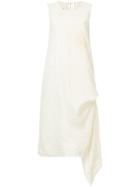 Uma Wang Draped Side Dress - White
