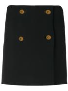 Versace Button-embellished Pinafore Skirt - Black