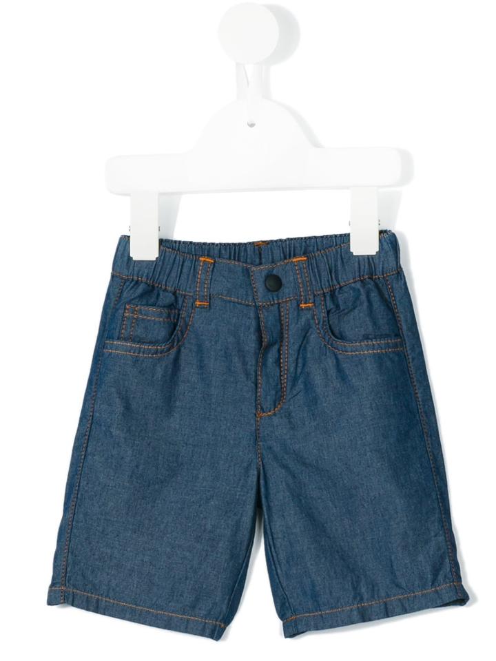 Fendi Kids - Denim Shorts - Kids - Cotton - 9 Mth, Blue