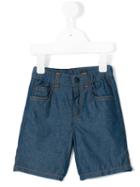 Fendi Kids - Denim Shorts - Kids - Cotton - 9 Mth, Blue