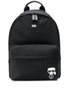 Karl Lagerfeld Karl Motif Logo Backpack - Black