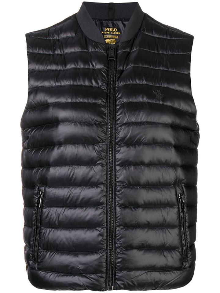 Polo Ralph Lauren Logo Embroidered Padded Gilet - Black