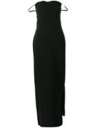 Gucci Vintage Strapless Sweetheart Neck Gown - Black