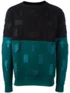 Marcelo Burlon County Of Milan 'ollague' Sweatshirt, Men's, Size: Small, Black, Cotton/polyester