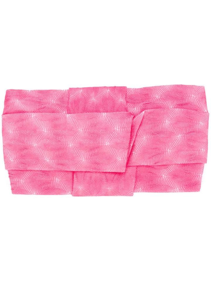 Missoni Mare Embroidered Wrap Hairband - Pink