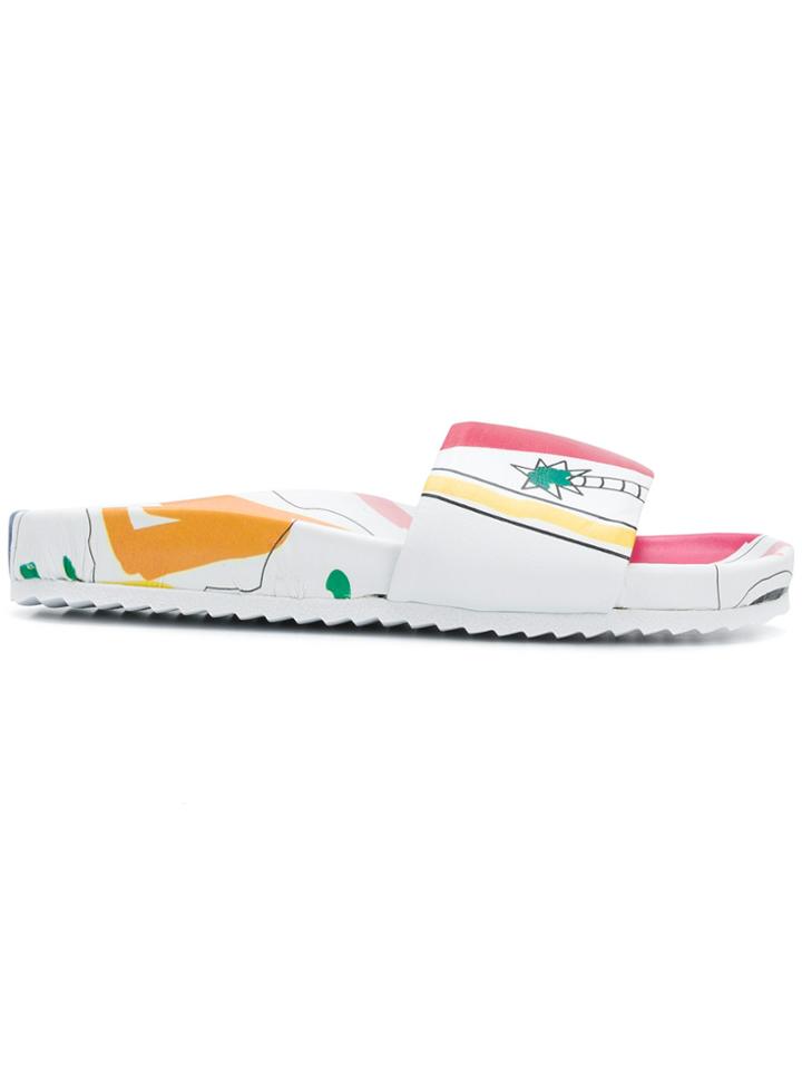 Mira Mikati Graphic Print Slides - White