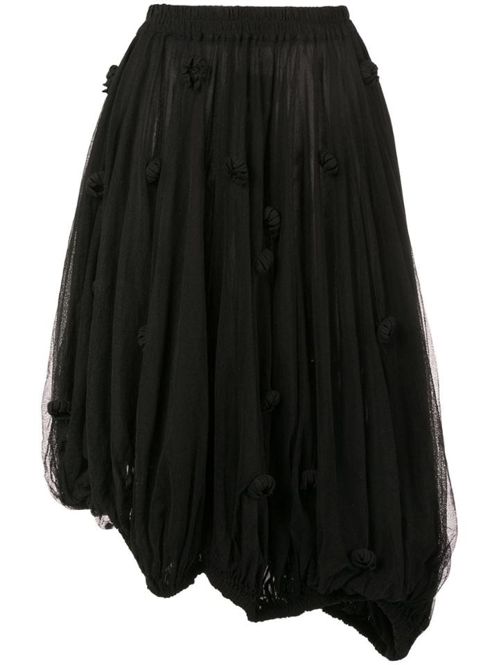 Rundholz Asymmetric Tulle Skirt - Black