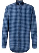 Brioni - Checked Shirt - Men - Cotton - M, Blue, Cotton