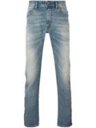 Diesel Logo Detail Skinny Jeans, Men's, Size: 30/34, Cotton/spandex/elastane