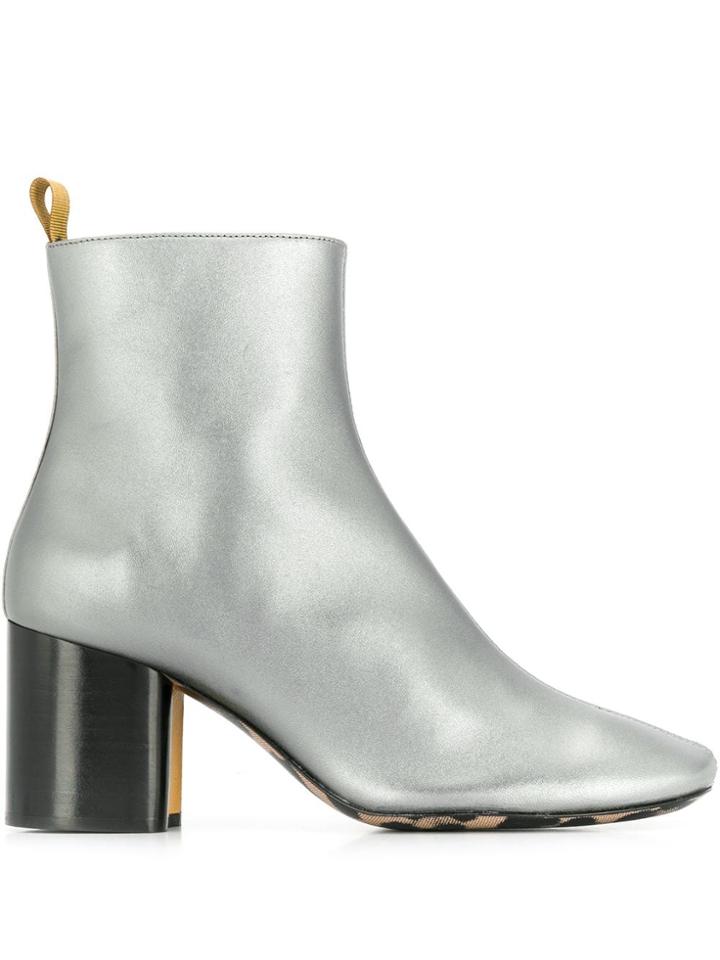 Paul Smith Stitched Panel Boots - Blue