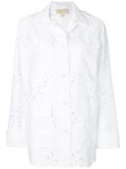 Michael Michael Kors Cut-out Military Jacket - White