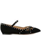 Charlotte Olympia Kensington Ballerinas - Black