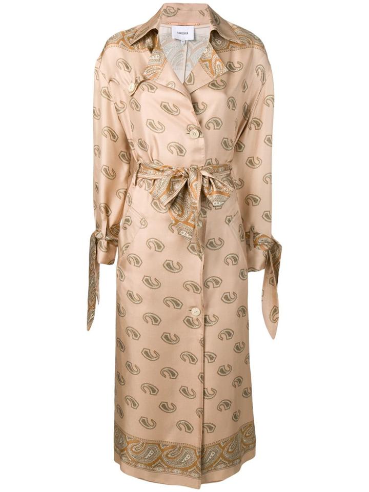 Nanushka Paisley-print Shirt Dress - Neutrals