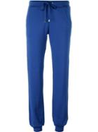 Versace Classic Track Trousers, Women's, Size: 40, Blue, Viscose/synthetic Enamel