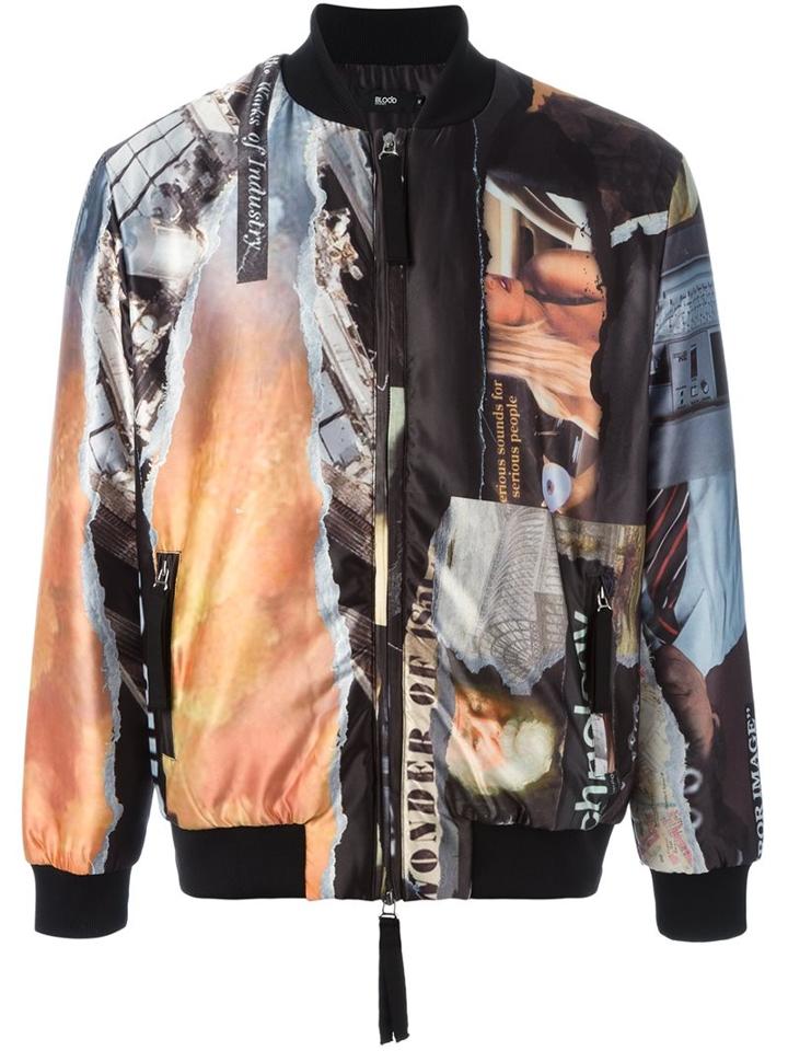 Blood Brother 'corten' Bomber Jacket, Men's, Size: Small, Black, Polyester/spandex/elastane