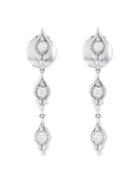 Stone 'cry Me A River' Diamond Earrings - Metallic
