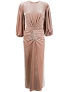 Alexandre Vauthier Velvet Ruched Dress - Neutrals