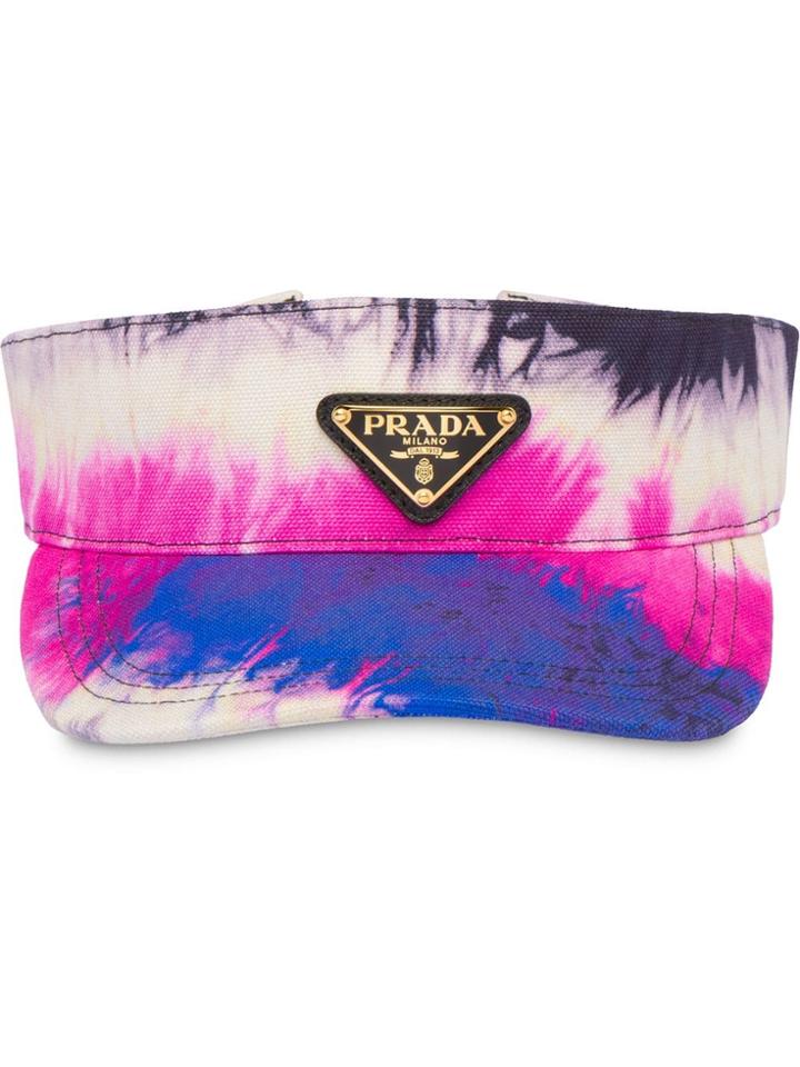 Prada Tie-dye Visor - Black