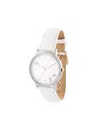 Forty Five Ten X Fossil Silver Toned Dial Watch, Adult Unisex, White