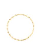 Aurelie Bidermann 18kt Yellow Gold Hammered Chain Necklace - Metallic