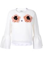 Fendi Floral Patch Top - White