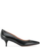 L'autre Chose Kitten Heel Pumps - Black