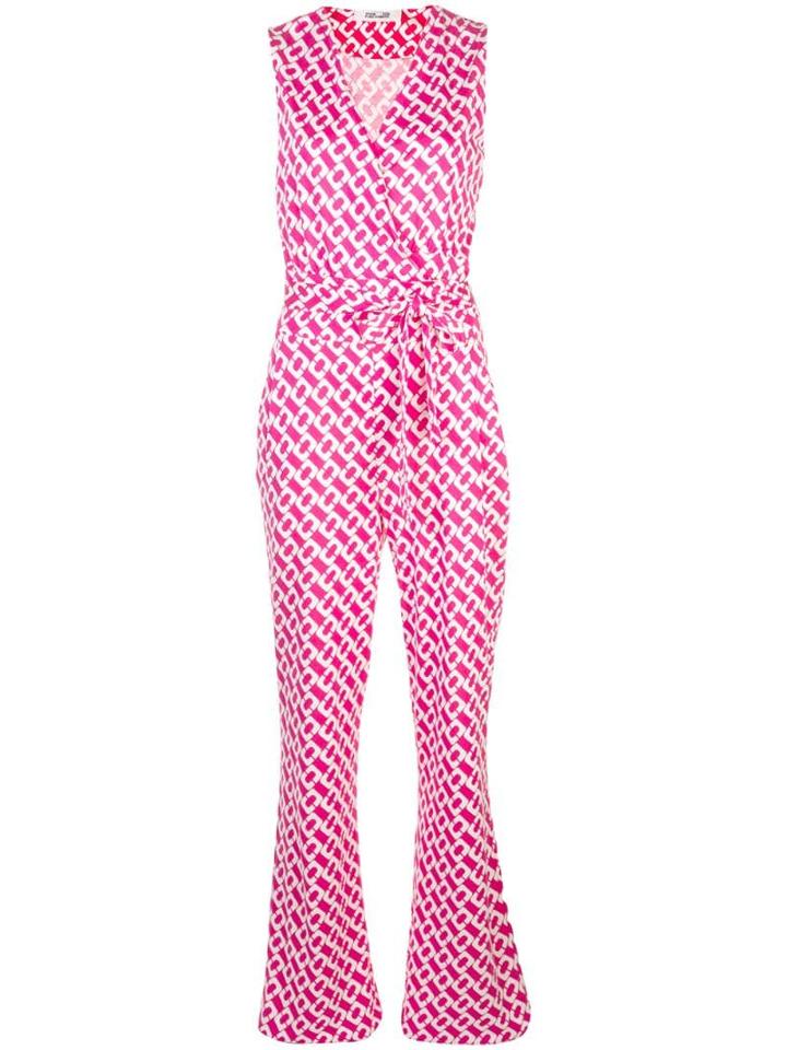 Diane Von Furstenberg Patterned Jumpsuit - Pink