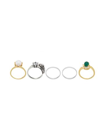 Iosselliani Puro Set Of Rings - Gold