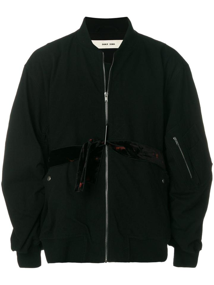 Damir Doma Belted Bomber Jacket - Black