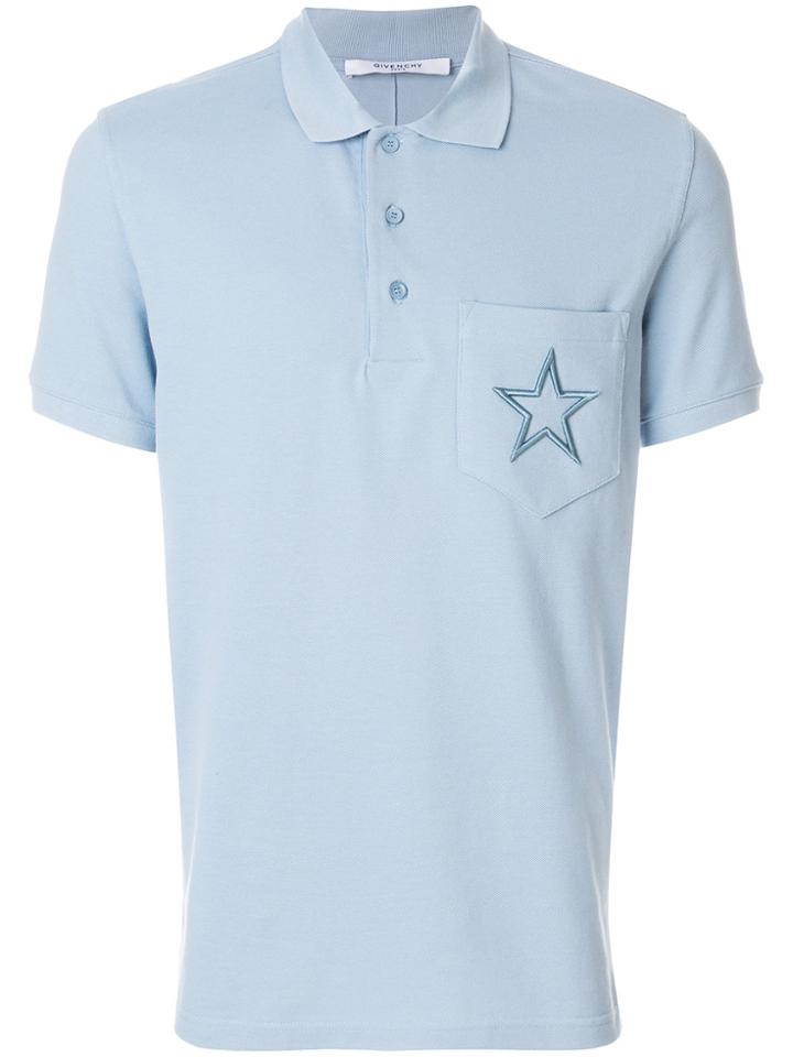 Givenchy Logo Polo Top - Blue