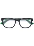 Gucci Eyewear - Web Arm Contrast Glasses - Men - Acetate - 53, Black, Acetate