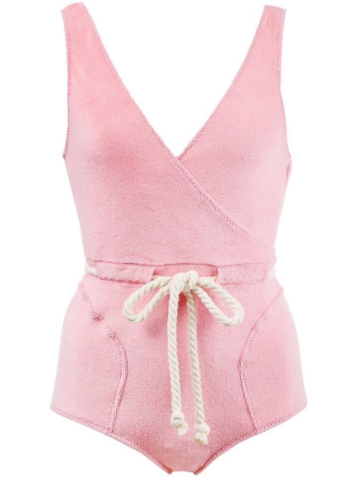 Lisa Marie Fernandez The Webster X The Ritz Swimsuit, Women's, Size: I, Pink/purple, Cotton/polyester