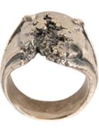 Tobias Wistisen Destroyed Ring, Adult Unisex, Size: 64, Metallic