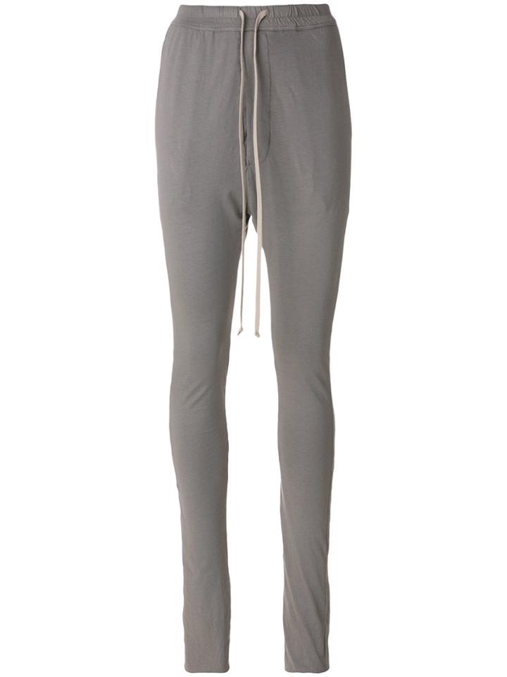 Rick Owens Drkshdw Drawstring Drop-crotch Leggings - Grey