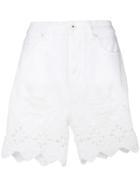 Jonathan Simkhai Macramé Denim Shorts - White