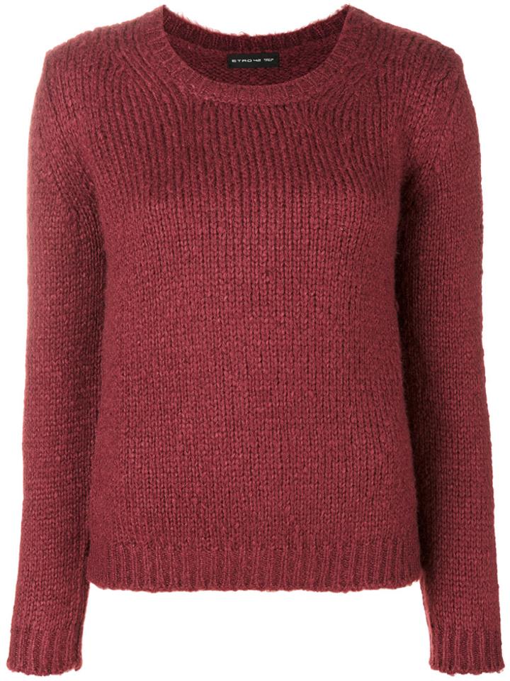 Etro Round Neck Sweater - Red