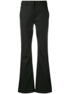 Mm6 Maison Margiela Flared Tailored Trousers - Black