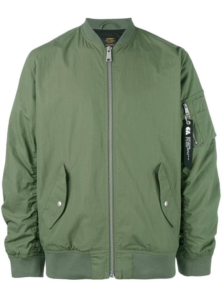 Carhartt - Bomber Jacket - Men - Cotton/nylon - Xl, Green, Cotton/nylon