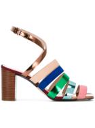 Ps By Paul Smith Strappy Block Heel Sandals - Multicolour