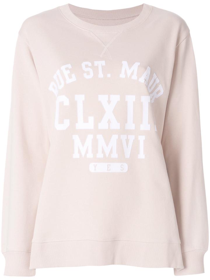 Mm6 Maison Margiela Printed Sweatshirt - Pink & Purple