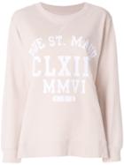 Mm6 Maison Margiela Printed Sweatshirt - Pink & Purple