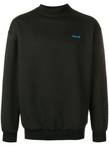 Pressure Quilted Sweatshirt - Black