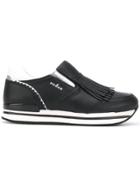 Hogan Fringed Slip-on Sneakers - Black